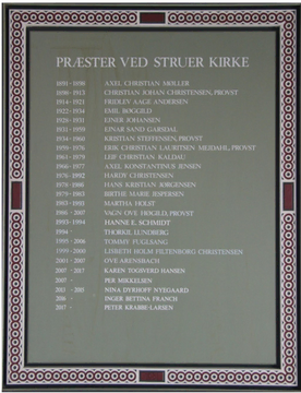 Præstetavlen